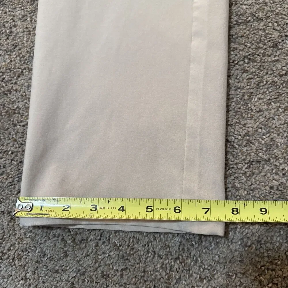 GREG NORMAN Performance Classic Dress Pants Stretch Tan Khaki Golf Career 34x32‎
